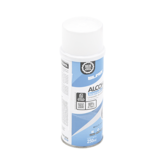 Alcohol Isopropilico en Aerosol para limpieza de equipos de vídeo, fibra óptica, cómputo, y equipo telefónico 250 ml
