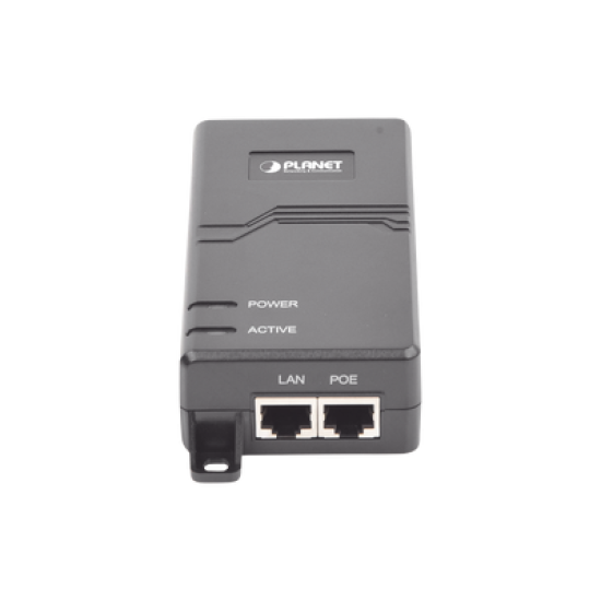 Inyector PoE  IEEE 802.3at, Puertos Gigabit, Hasta 30 W de Salida PoE (Mid-span)