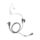 Micrófono - audífono de solapa con tubo acústico transparente para KENWOOD TK3230/3000/3402/3312/3360/3170,NX240/340/220/320/420 con tubo acústico de PU (grado médico)