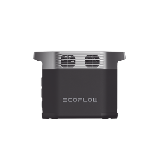 Estación de Energía Portátil Delta 2 1024Wh Litio LFP / 6 AC 1800 W (Max. 2200W) / 2 USB-C 100W / Capacidad para Aumentar Respaldo / Cargador de Coche 10A a 12.6V / Conectividad WiFi y Bluetooth (App) / Carga Solar 500W Max.