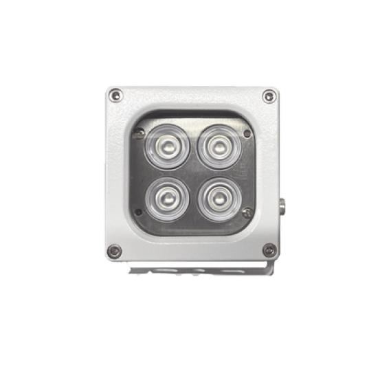 Iluminador LED de Alta Potencia | Luz Blanca | 10 Metros de Iluminación | Cobertura 120° | IP66 | Bajo Consumo de Energía | Fotocélula Incorporada | Soporte en “U” | Carcasa de Aluminio | Alta Transmitancia de Luz. | C