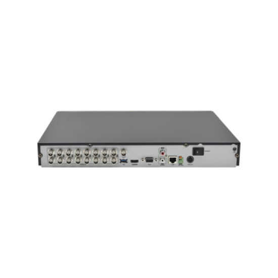 DVR 2 Megapixel / 16 Canales TURBOHD + 2 Canales IP / 2 Bahías de Disco Duro / 1 canal de Audio / H.264+