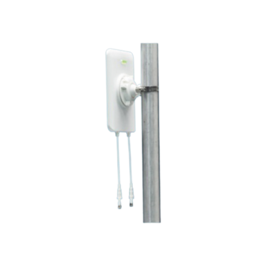Antena Sectorial Wi-Fi de 90° para Exterior con Montaje / 2.4 y 5 GHz / Ganancia 15 dBi / Conectores RPSMA / Ideal para APs Conectorizados Unifi, Altai, TP-Link y Grandstream.