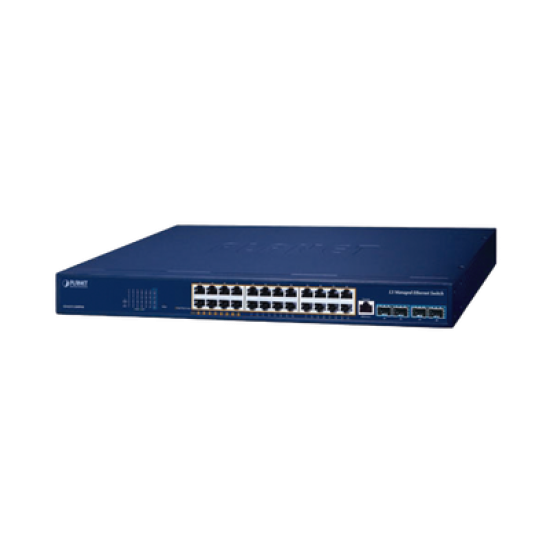 Switch PoE Administrable Capa 3, 24 Puertos Gigabit, Hasta 480 W, 8 Puertos 802.3bt, 16 Puertos 802.3at, 4 Puertos SFP 10G