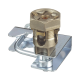 Abrazadera para Tierra Física en Base de Piso Falso, para Cables de 6 a 1/0 AWG. Para Pedestales Cuadrados de 7/8