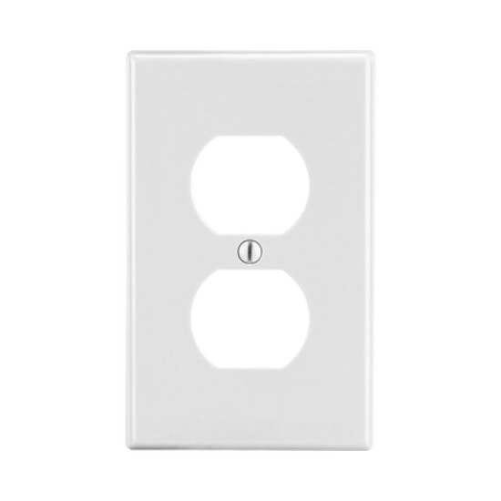 Tapa para Contacto Dúplex Color Blanco.
