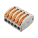 Conector Compacto para 1 Cable de Entrada 4 Cables de Salida / Cables Compatibles 12AWG-28AWG
