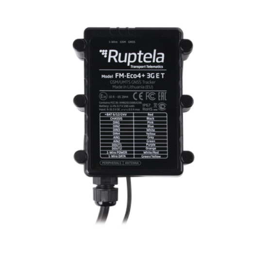 Localizador vehicular 3G / Antena Satelital Externa / Contra agua y polvo IP67 / RFID / Apagado de motor a distancia / Anti Jammer