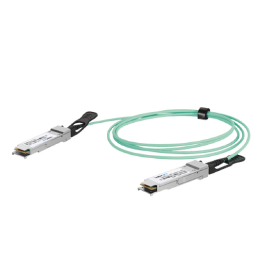 Cable AOC QSFP28 de 100 Gbps a 100 Gbps / Cable de fibra óptica Activo / Longitud: 1 metro 