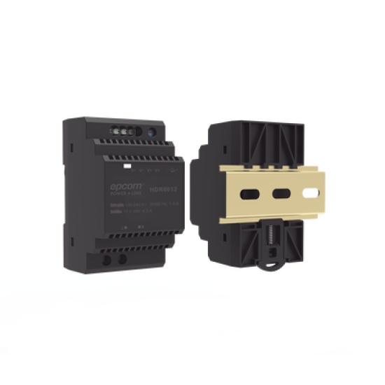 Fuente de Poder Industrial Entrada: 100-240 Vca / Salida: 15 Vcc/ 4 A/ 60 W/ Riel Din 