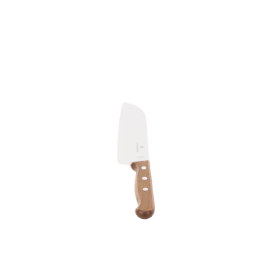 Cuchillo Santoku Wood de 17 cm, Filo con Corte Recto, Estilo Japonés