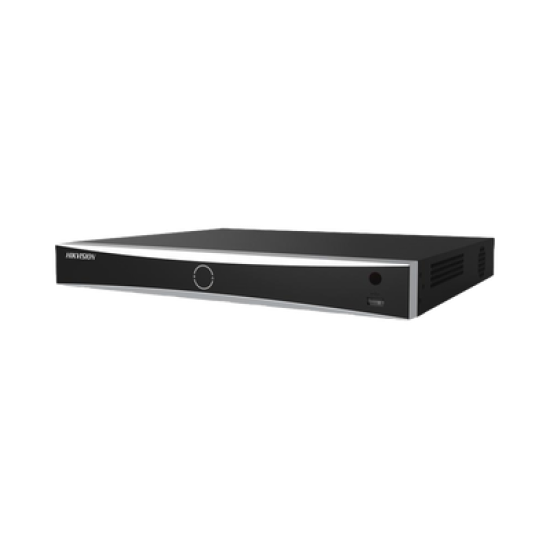 [Acusearch] NVR 12 Megapixel (4K) / 16 canales IP / AcuSense (Evita Falsas Alarmas) / Reconocimiento Facial / 2 Bahías de Disco Duro / HDMI en 4K / Sin Puertos PoE+ / Alarmas I/O