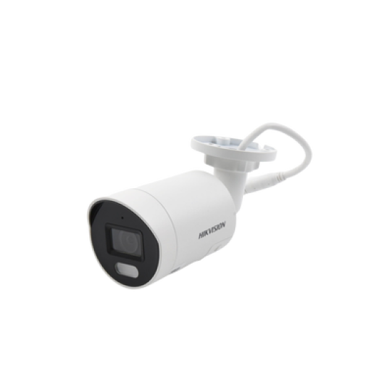 [ PROTECCIÓN ACTIVA ] Bala IP 4 Megapixel / Imagen a Color 24/7 (ColorVu) / PoE / Lente 2.8 mm / Luz Blanca 40 mts / Exterior IP67 / Luz Intermitente y Alerta de Audio / ACUSENSE (Filtro de Falsas Alarmas) / WDR 130 dB / Captura Facial / ACUSEARCH