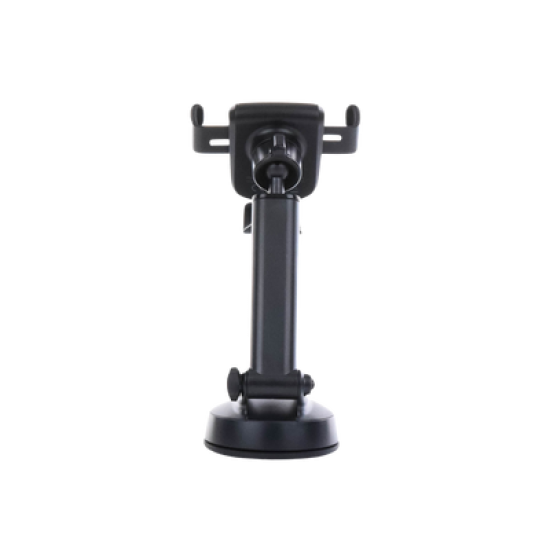 Soporte de Celular para Automóvil con Ventosa / Diseño de Sujecion en Triangulo / Ajustable 270° / Rotable / Estirable / Amplia Compatibilidad con dispositivos de 4'' a 7'' / Color Negro