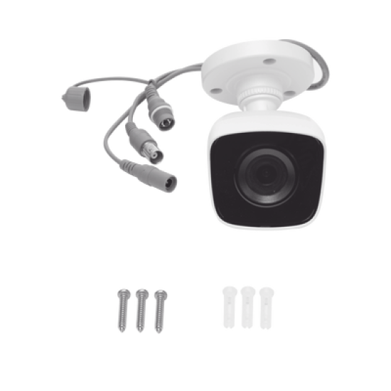 Bala TURBOHD 2 Megapíxeles (1080p) / METALICA / Gran Angular 103° / Lente 2.8 mm / IR EXIR Inteligente 20 mts / Exterior IP66 / TVI-AHD-CVI-CVBS