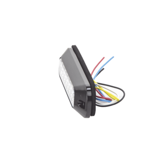 Luz Auxiliar Serie X3744, 8 LEDs Ultra Brillantes, color rojo claro.