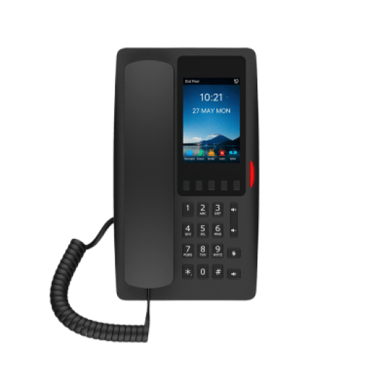 TELEFONO IP WI-FI HOTELERO C/POE C/PUERTO USB P/CARGA Y PANTALLA LCD D/3.5IN