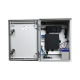 KIT de Gabinete de Poliéster (300 x 400 x 200 mm) + Controlador de Carga con Switch PoE (5) + Batería de 12V 7Ah