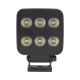 Luz de Trabajo Ultra brillante Cuadrada, 6 LED, 6552 Lúmenes, 12-24 Vcd