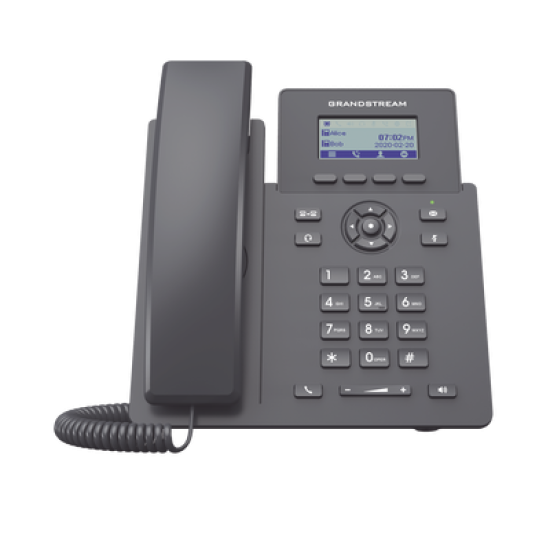 Teléfono IP Grado Operador, 2 líneas SIP con 2 cuentas, PoE, codec Opus, IPV4/IPV6 con gestión en la nube GDMS
