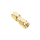 Adaptador Tipo Barril, de Conector SMA Macho a SMA Macho, Oro/ Oro/ Teflón.â€‹