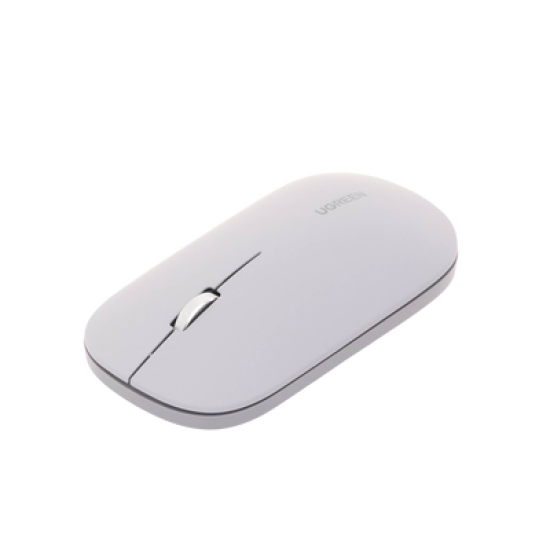 Mouse inalámbrico 2.4 GHz | Ultra Delgado y Silencioso | DPI 1000/1600/2000/4000 (Ajustable) | Alcance 10m | Scroll de Aluminio | Adaptable a diferentes superficies | Diseño suave al tacto | Contiene Receptor USB | Color Gris.
