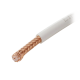 Carrete de 100 metros de Cable Tipo RG58AU, con Forro Blanco 