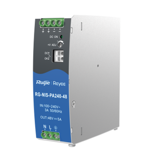 Fuente de Alimentación AC/DC 240W DIN-RAIL para Switch Industrial
