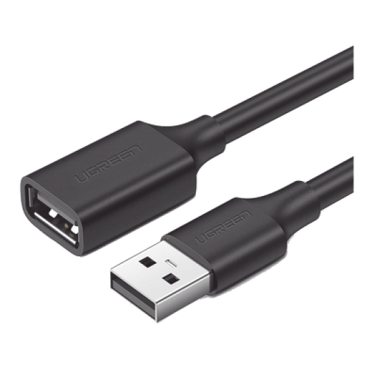 Cable Extensor USB 2.0 A a A | 1 metro | Macho-Hembra | Ultra Durabilidad | Núcleo de Cobre Estañado 28/22 AWG | Blindaje Interior Múltiple / Ideal para teclado, mouse, impresoras, etc.