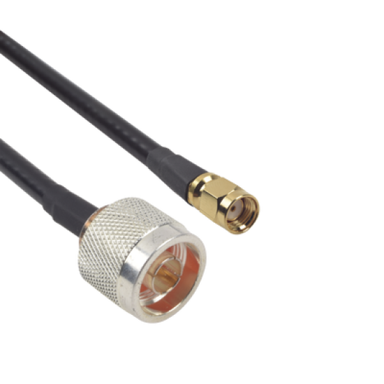 Jumper de 60cm con Cable LP240 y conectores N Macho y SMA Macho Inverso.