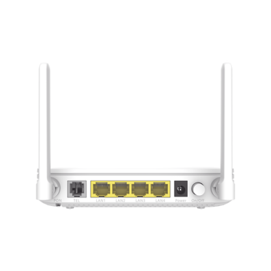 ONT GPON Huawei OptiXstar WiFi4 (2.4GHz) 1 puerto LAN GE + 3FE + 1POTS, hasta 300 Mbps