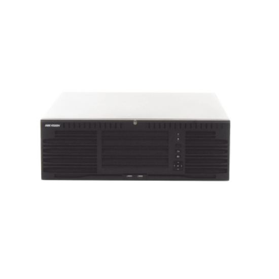 [Doble Poder de Decodificación] NVR 32 Megapixel (8K) / 64 Canales IP / AcuSense / ANPR / Conteo de Personas / Heat Map / 16 Bahías de Disco Duro /  Soporta RAID con Hot Swap / 2 HDMI en 8K / Soporta POS / Alarmas I/O  / Smart Search