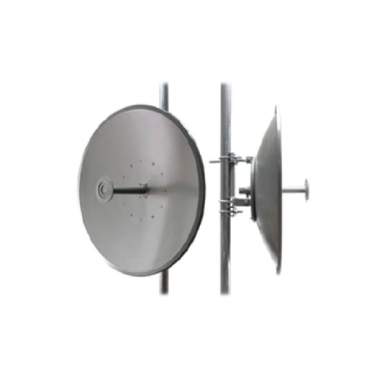 Antena para enlaces Carrier Class Polaridad Sencilla, Frec. 4.9 - 5.9 GHz Ganancia 32 dBi, 