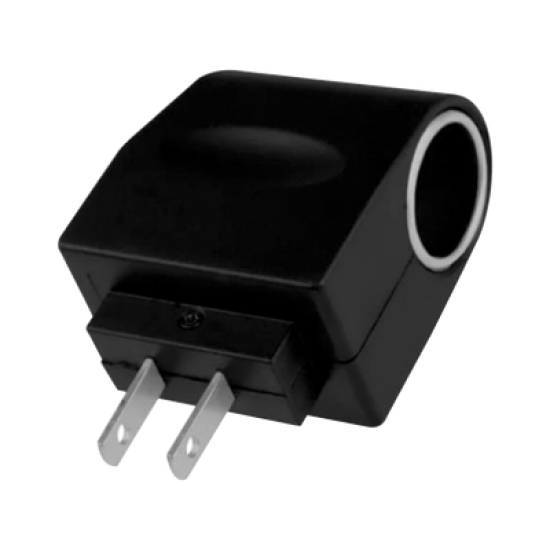 Convertidor de Corriente de 110 / 240 Vca a 12 Vcc / 500 mAh con enchufe para encendedor de cigarrillos.