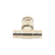 Adaptador en T para 75 Ohm de Conector BNC Macho a Doble BNC Hembra, Níquel/ Oro/ Teflón.