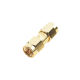 Adaptador Tipo Barril, de Conector SMA Macho a SMA Macho, Oro/ Oro/ Teflón.â€‹