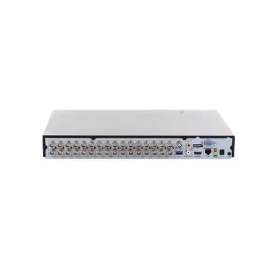 DVR 32 Canales TurboHD + 2 Canales IP / 2 Megapixel (1080p) Lite / Acusense (Evita Falsas Alarmas) / Audio por Coaxitron / H.265+ / Salida de Video en Full HD