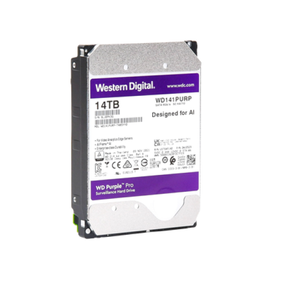Disco duro WD de 14TB / 7200RPM / Optimizado para soluciones de video inteligente