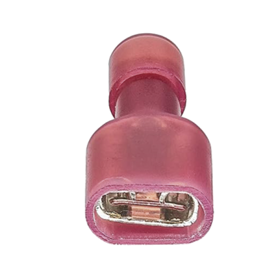 Terminal hembra aislada completa / Baterías con terminal macho F1 / para cables 22-16 AWG / Paquete de 25 piezas