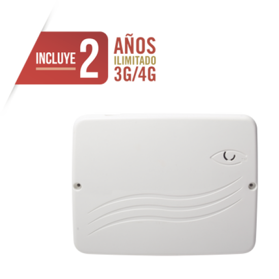 Panel de Alarma Cloud Híbrido 4G LTE / 8 Zonas Cableadas, 32 Inalámbricas / INCLUYE 2 AÑOS 3G/4GLTE ILIMITADOS / Programación 100% vía WEB / ALTA SEGURIDAD  