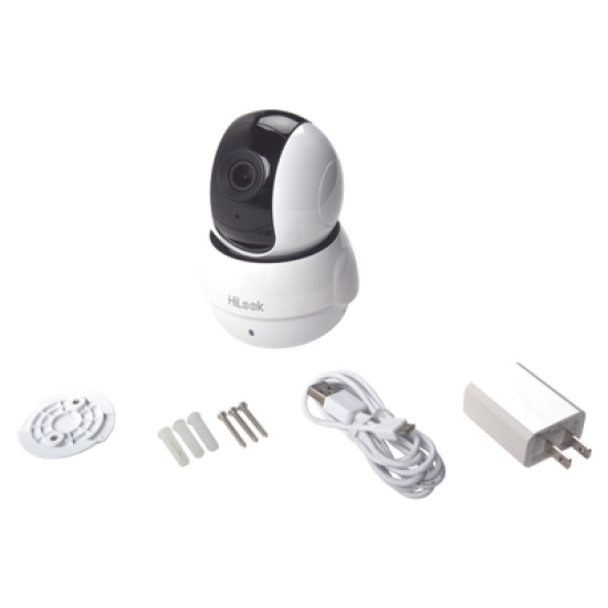 Mini Domo PT IP 2 Megapixel / Lente 2 mm / 10 mts IR / WiFi / Compatible con Hik-Connect / Uso Residencial / Audio de Dos Vías / Memoria Micro SD / H.265+