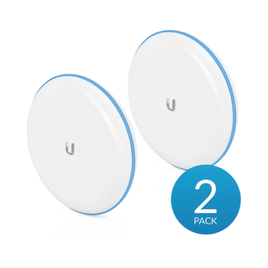 Kit UniFi Building Bridge de 1+ Gbps en 60 GHz con radio redundante en 5 GHz, alcance de hasta 500 m