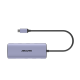 Hub (Adaptador) USB - C / 8 en 1 / 1 Salida HDMI (4K) / 1 Salida USB 2.0 / 3 Salidas USB 3.0 / 1 Salida SD (Memoria SD) / 1 Salida TF (Micro SD) / 1 Entrada USB - C (Carga Rapida / 100 Watts)
