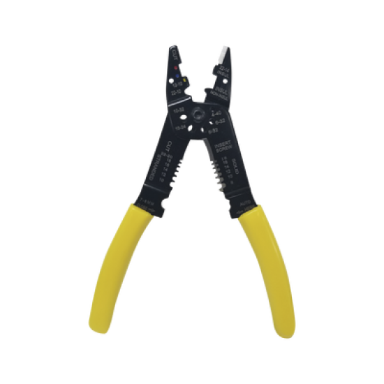  Pinza Cortacables / Pelacables 10 a 22 AWG con Plegador de Conectores.