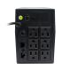 UPS 800VA/480 W Línea Interactiva 120Vca / 6 tomas 5-15R (4 Respaldadas) / Regulación de Voltaje / Protección RJ45 