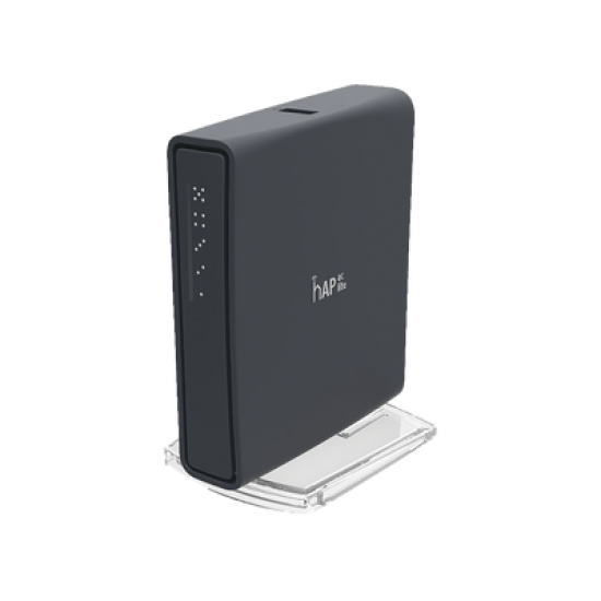 (hAP ac lite Tower) 5 Puertos Fast Ethernet, WiFi Doble Banda 802.11ac, Base tipo Torre