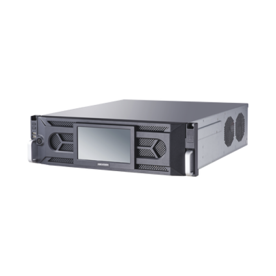 NVR 12 Megapixel (4K) / 64 Canales IP / 16 Bahías de Disco Duro / 4 Tarjetas de Red / RAID con Hot Swap / Reconocimiento Facial