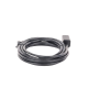 Cable de Extensión Cat6 RJ45 F/UTP / Macho a Hembra / 3m / Método de conexión 568B / Velocidad de transmisión 1000Mbps / Ancho de banda del canal 250MHz /Caja de Cobre / Negro