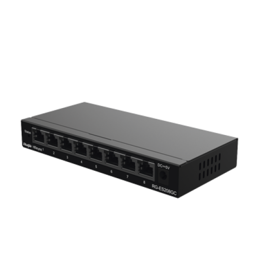 Switch Administrable con 8 puertos Gigabit, gestión gratuita desde la nube