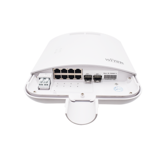 Switch CCTV PoE para exterior / No administrable / Con 8 puertos Gigabit PoE af/at + 2 x Gigabit SFP /  Presupuesto 120W / Ideal para Aplicaciones de Videovigilancia